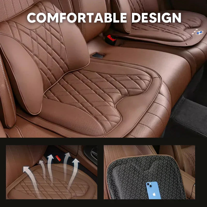 ZenDrive 2025 Customizable Breathable Memory Foam Car Seat Cushion – Ergonomic Support & Non-Slip Design
