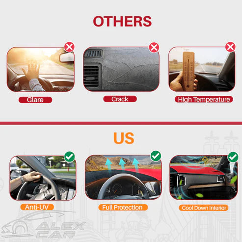 Apex Custom Fit Dashboard Mat Cover For Sedan, Hatchback, MPV, Truck, SUV etc