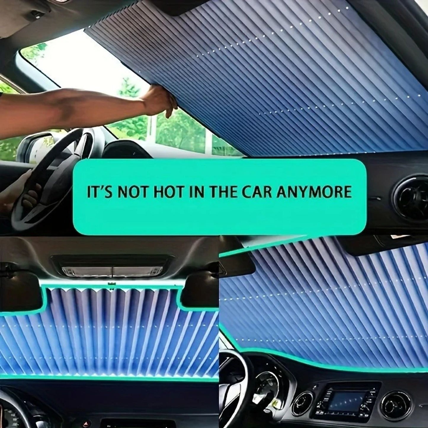 🚗Car Sunshade – Foldable, Adhesive, UV & Heat Insulating🌡️