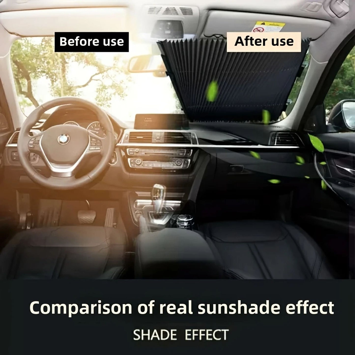 🚗Car Sunshade – Foldable, Adhesive, UV & Heat Insulating🌡️