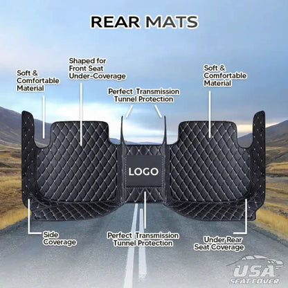 2025 Elvie Custom Logo Heavy Duty, Universal Fit Floor Mats For Cars, SUVs, anh Trucks